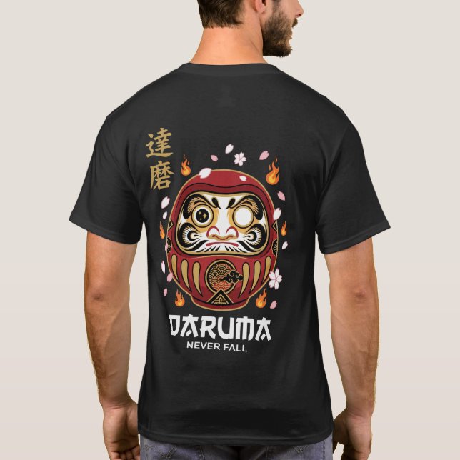 Camiseta Daruma - Nunca Caia (Verso)