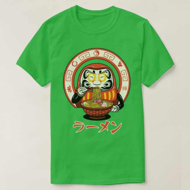 Camiseta Daruma Zen Ramen (Frente do Design)