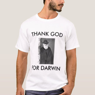 Camiseta darwin1, DEUS do OBRIGADO, PARA DARWIN