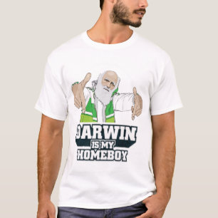 Camiseta Darwin é meu ficar em casa (a cor completa)