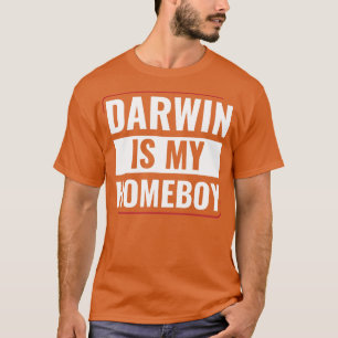Camiseta Darwin é meu Ficar em casa estudante de Biologia E