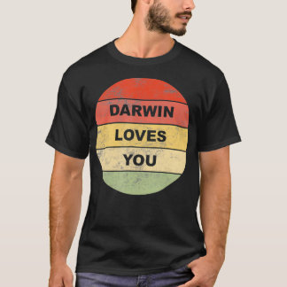 Camiseta Darwin Loves You Atheist Pro Science Non Religious