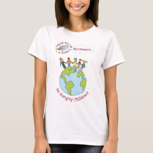 Camiseta Das "camisa nenhumas crianças com fome" de Katie