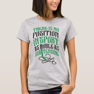 Camiseta das citações do Goalie do hóquei em ge