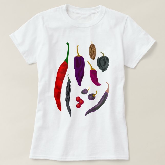 Camiseta das damas de especiarias (Frente do Design)