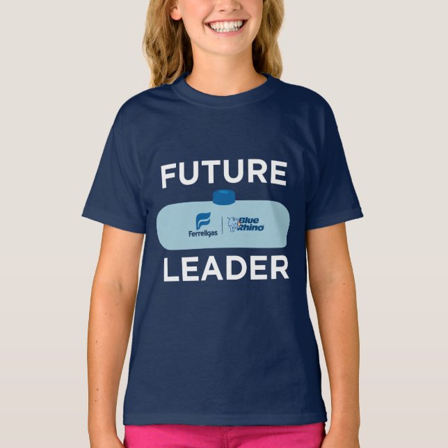 Camiseta das futuras líderes - Azul-escuro (Frente)