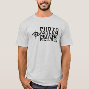 Camiseta das imagens moventes do asilo da foto