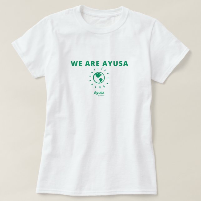 Camiseta das mulheres 2022 é Ayusa (Frente do Design)