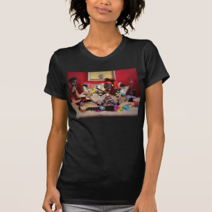 Camiseta Das mulheres altas da aranha de Wydowna do monstro