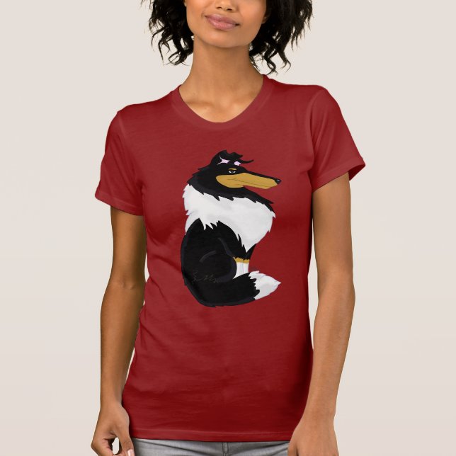 Camiseta Das mulheres ásperas dos desenhos animados do (Frente)