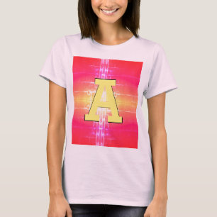 Camiseta das Mulheres Bonitas com Coral Rosa e Ama