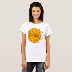 Camiseta das mulheres Citrus Orange