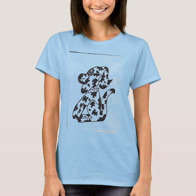 Camiseta das mulheres Dalmation (Frente)
