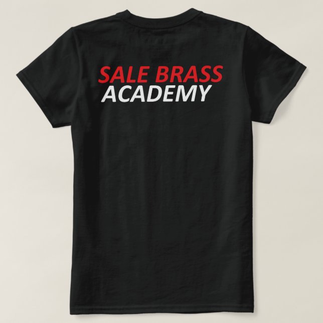 Camiseta Das mulheres de bronze da academia da venda o (Verso do Design)