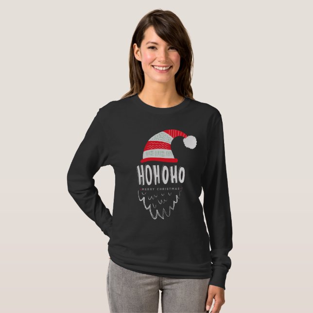 Camiseta das mulheres do Papai Noel (Frente Completa)