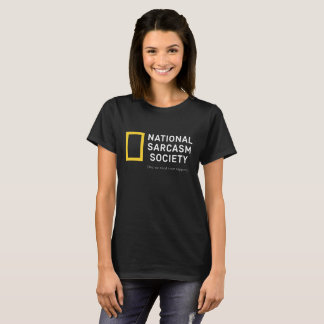 Camiseta Das mulheres engraçadas do humor da sociedade