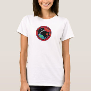 Camiseta Das mulheres longas de Sleve do grupo de Marte 101