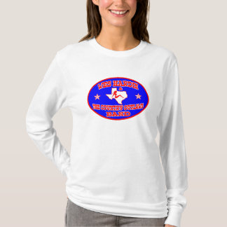 Camiseta das mulheres ovais do logotipo do país do hardin