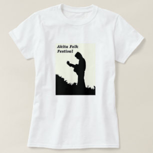 Camiseta Das mulheres populares do festival de Akita o T