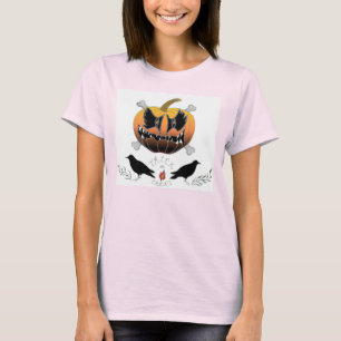 Camiseta Das mulheres primitivas do Dia das Bruxas da