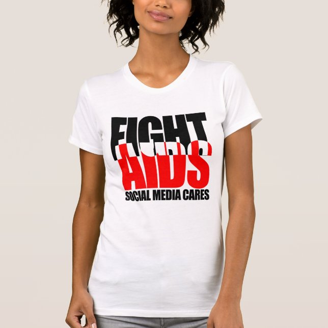 Camiseta Das mulheres sociais dos cuidados dos meios do (Frente)