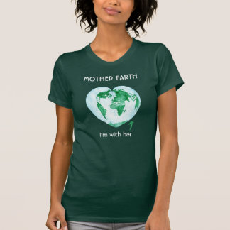 Camiseta Das mulheres verdes do ecologista de março da