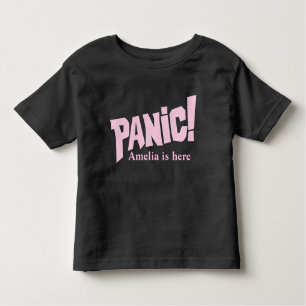 Camiseta das raparigas chamada Panic