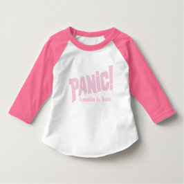 Camiseta das raparigas chamada Panic
