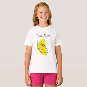 Camiseta das raparigas Citrus Lemon Name