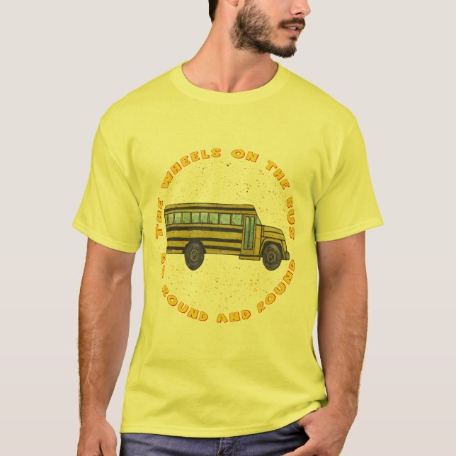 Camiseta das Rodas de Ônibus Escolares (Frente)