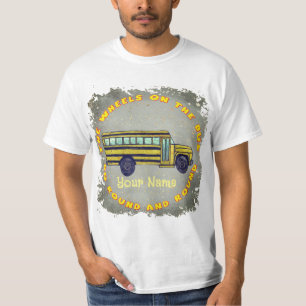Camiseta das Rodas de Ônibus Escolares
