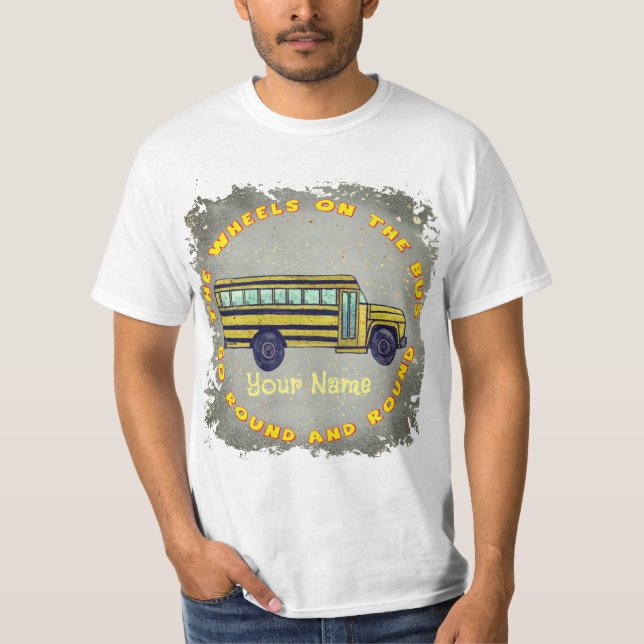 Camiseta das Rodas de Ônibus Escolares (Frente)