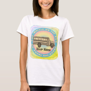 Camiseta das Rodas de Ônibus Escolares
