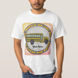 Camiseta das Rodas de Ônibus Escolares