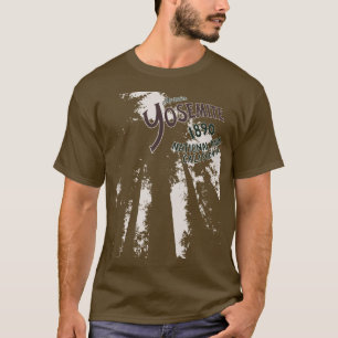 Camiseta das sequóias do parque nacional de