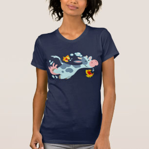Camiseta das Vacas do Mar e das Amigas de Peixes