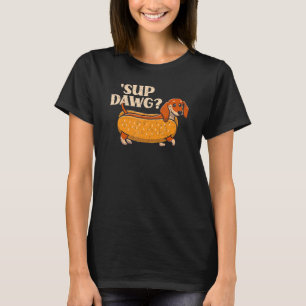Camiseta Daschund Cute Sup Dawg Wiener Cachorro Puppy Lover