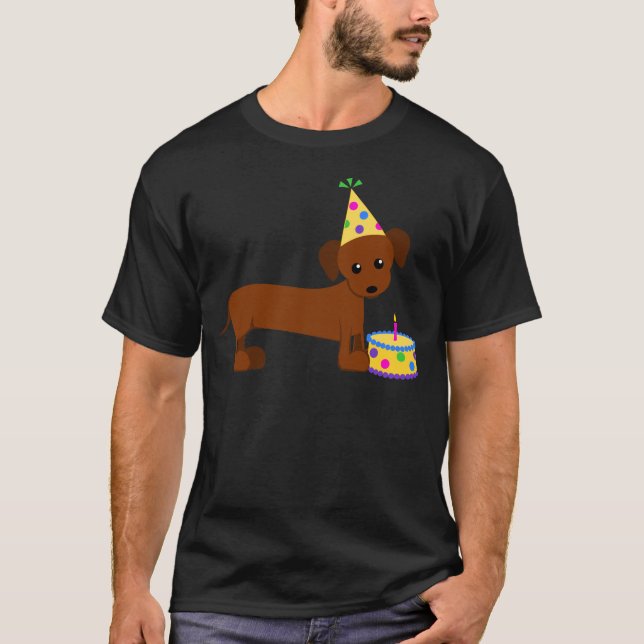 Camiseta DaschundBDay (Frente)
