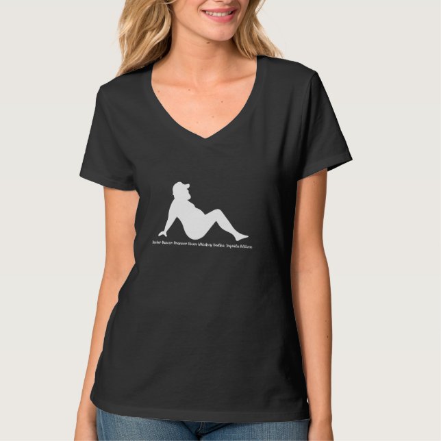 Camiseta Dasher Dancer Prancer Vixen Whiskey Vodka Tequila (Frente)