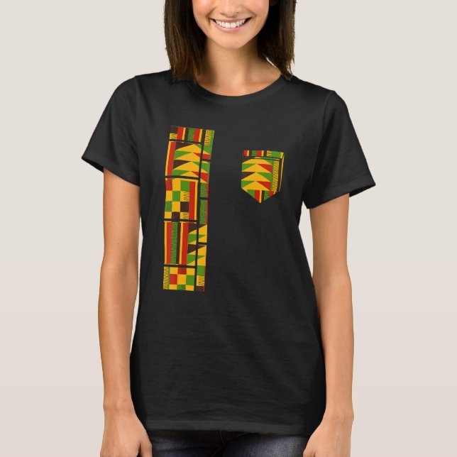 Camiseta Dashiki Costume Africano Tradicional Impressão Ken (Frente)