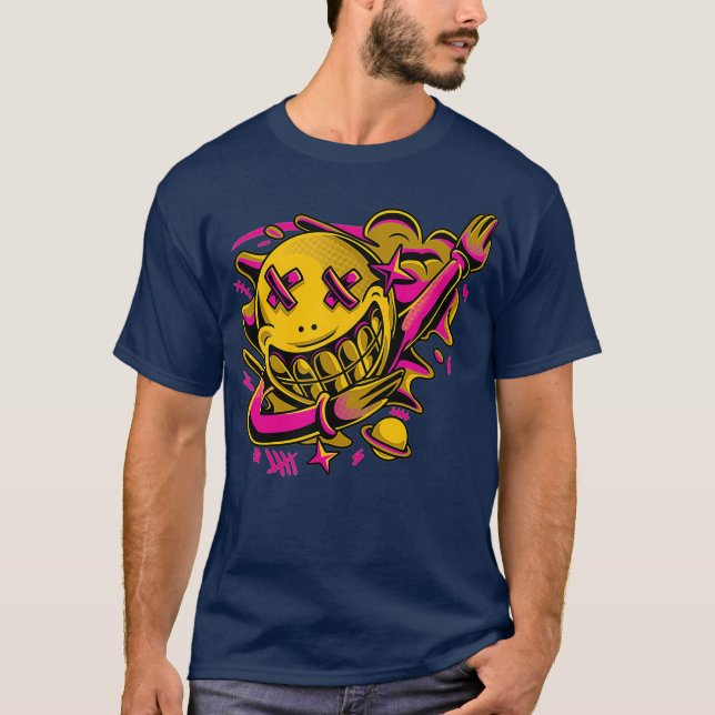 Camiseta DAT DAB Smiling DJ Roupa (Frente)