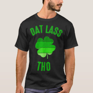 Camiseta Dat Lass Thun Engraçado Dia de São Patrício Mens M