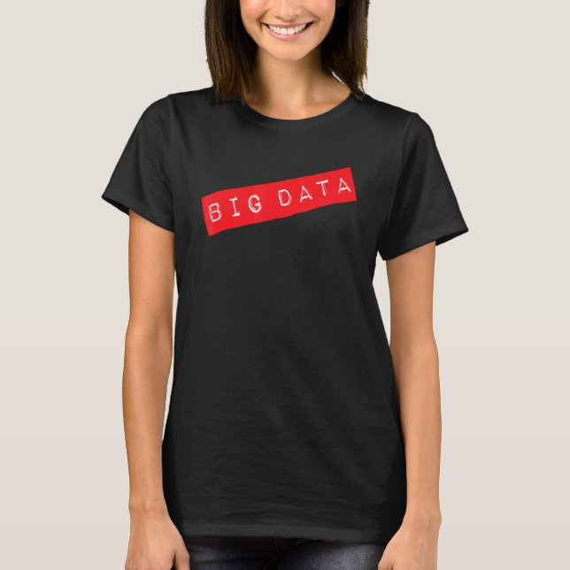 Camiseta Data Analyst Big Labels Scientist Machine Learning (Frente)