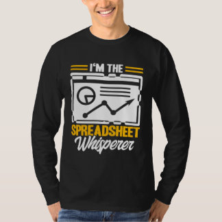 Camiseta Data Analyst Spreadsheet Whisperer Data Scientist