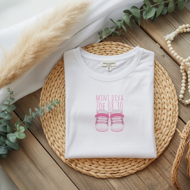 Camiseta Data de Nascimento Personalizada Bebê a C (Criador carregado)
