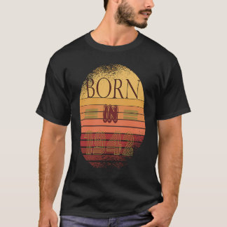 Camiseta Data De Recolha Do Pôr Do Sol De 1942