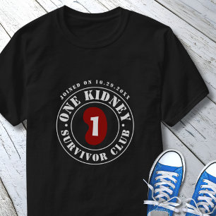 Camiseta Data de Transplante do Clube de Sobreviventes com 
