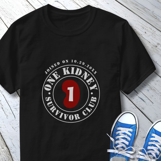 Camiseta Data de Transplante do Clube de Sobreviventes com  (Criador carregado)