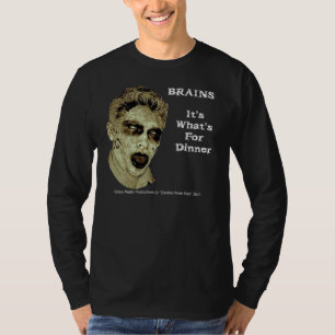 Camiseta Data do baile de formatura do zombi - cérebros