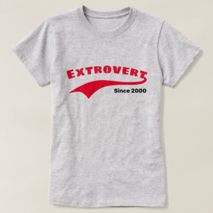 Camiseta Data extrovertida vermelha do costume do Swoosh da